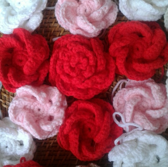 DIY Decor 5 Crochet Flower Your Choice - Picture 2 of 7